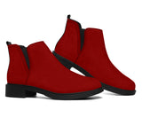 Vegan Red Fashion Boots