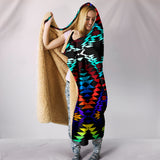 TRIBAL- Taos Morning and Midnight Hooded Blanket