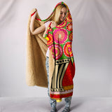 Wearable Blanket "Feline Florist 1" Custom Art Design