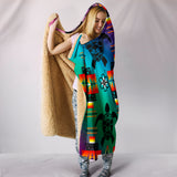 TRIBAL-Turtle 300 Hooded Blanket