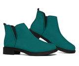 Vegan Teal Fashion Boots