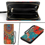 Clutch Purse Mandala with Ancient Vedic Background