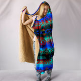 TRIBAL- Trade Route Plains Hooded Blanket