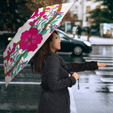 Umbrella-Rain and Spring Flowers