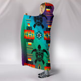 TRIBAL-Turtle 300 Hooded Blanket