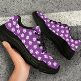 Paw Print Purple Chunky Sneakers NEW!
