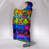 TRIBAL- Deer Council Hooded Blanket