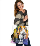 Basset Hound Lovers Colorful Watercolor Custom Art Design