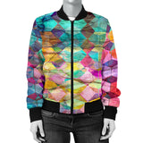 Women's Color Blending Custom Design Bomber Jacket