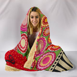Wearable Blanket "Feline Florist 1" Custom Art Design