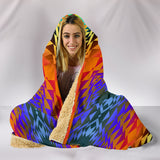 TRIBAL- Taos Sunset Hooded Blanket