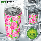 Pink Flower Tumbler