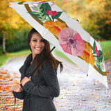 Umbrella-Rain and Spring Flowers