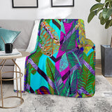 Art Of Leaves Watercolor Premium Fleece