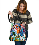 Colorful Treeing Walker Coonhound Custom Art Design