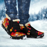 Kimono Pattern Winter Snow Sneakers Custom Design
