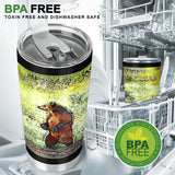 There is a Brown Bear Family Hike Tumbler