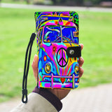 Old VW Hippie Peace Bus Custom Art Design
