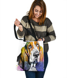 Basset Hound Lovers Colorful Watercolor Custom Art Design