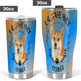 Corgi I Love My Corgi Tumblers