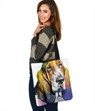 Basset Hound Lovers Colorful Watercolor Custom Art Design