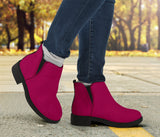 Vegan Fushcia Fashion Boots