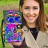 Old VW Hippie Peace Bus Custom Art Design