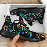 Floral Beadwork Four Clans Mesh Knit Sneakers