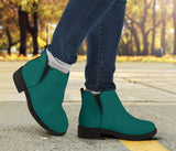 Vegan Teal Fashion Boots
