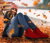 Vegan Red Fashion Boots