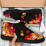 Kimono Pattern Winter Snow Sneakers Custom Design
