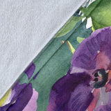 Watercolor Floral Blanket