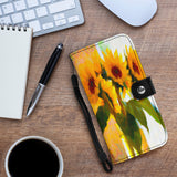 Sunflowers Phone Protection Wallet Custom Design