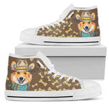 Cute Corgi High Top Shoe W