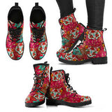 Boots Sugar Skulls Cat 2 Handcrafted Boots