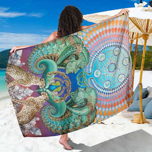 Wrap, Wall Hanging-Reflection Reaction - Sarong