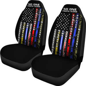 No One Fights Alone Car Seat Cover