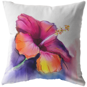 Watercolor Hibiscus Flower