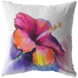 Watercolor Hibiscus Flower