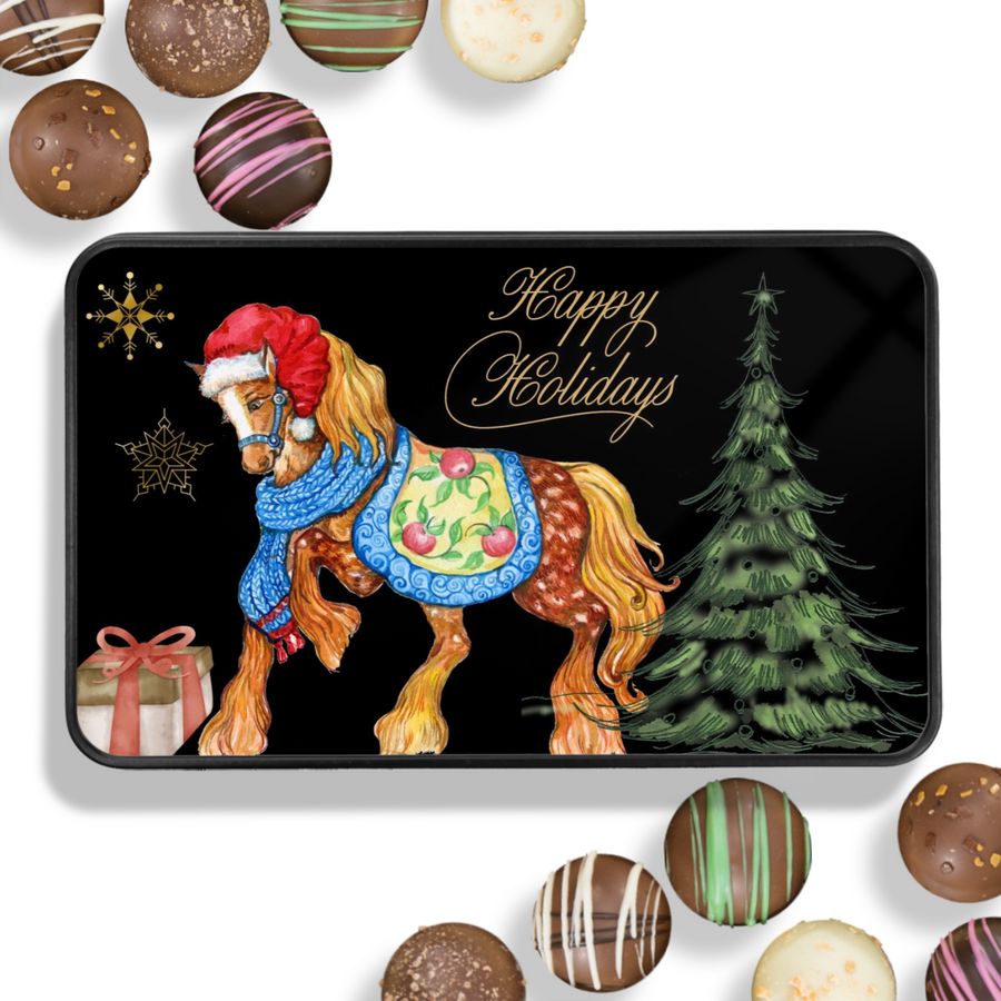 Christmas Gift Delicious Artisan Truffles with Keepsake Tin