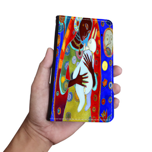 Phone Wallet Mother and Child Art Custom Design Gift for Mom