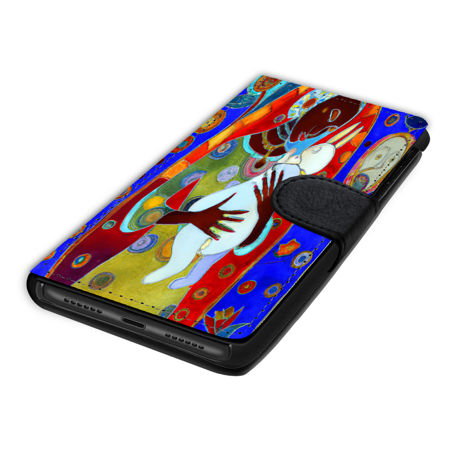 Phone Wallet Mother and Child Art Custom Design Gift for Mom