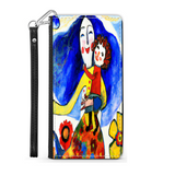 Phone Wallet Joyful Mother and Child Art Custom Design Gift for Mom