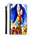 Phone Wallet Joyful Mother and Child Art Custom Design Gift for Mom