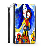 Phone Wallet Joyful Mother and Child Art Custom Design Gift for Mom