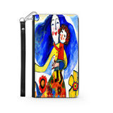 Phone Wallet Joyful Mother and Child Art Custom Design Gift for Mom