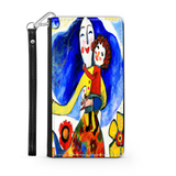 Phone Wallet Joyful Mother and Child Art Custom Design Gift for Mom