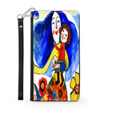 Phone Wallet Joyful Mother and Child Art Custom Design Gift for Mom