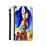 Phone Wallet Joyful Mother and Child Art Custom Design Gift for Mom