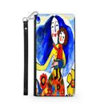 Phone Wallet Joyful Mother and Child Art Custom Design Gift for Mom